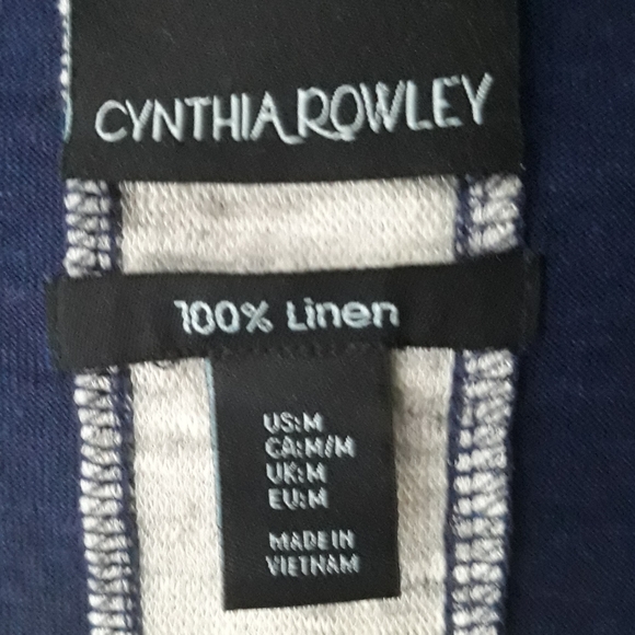 Cynthia Rowley 100% linen knit maxi dress size medium - Picture 11 of 12